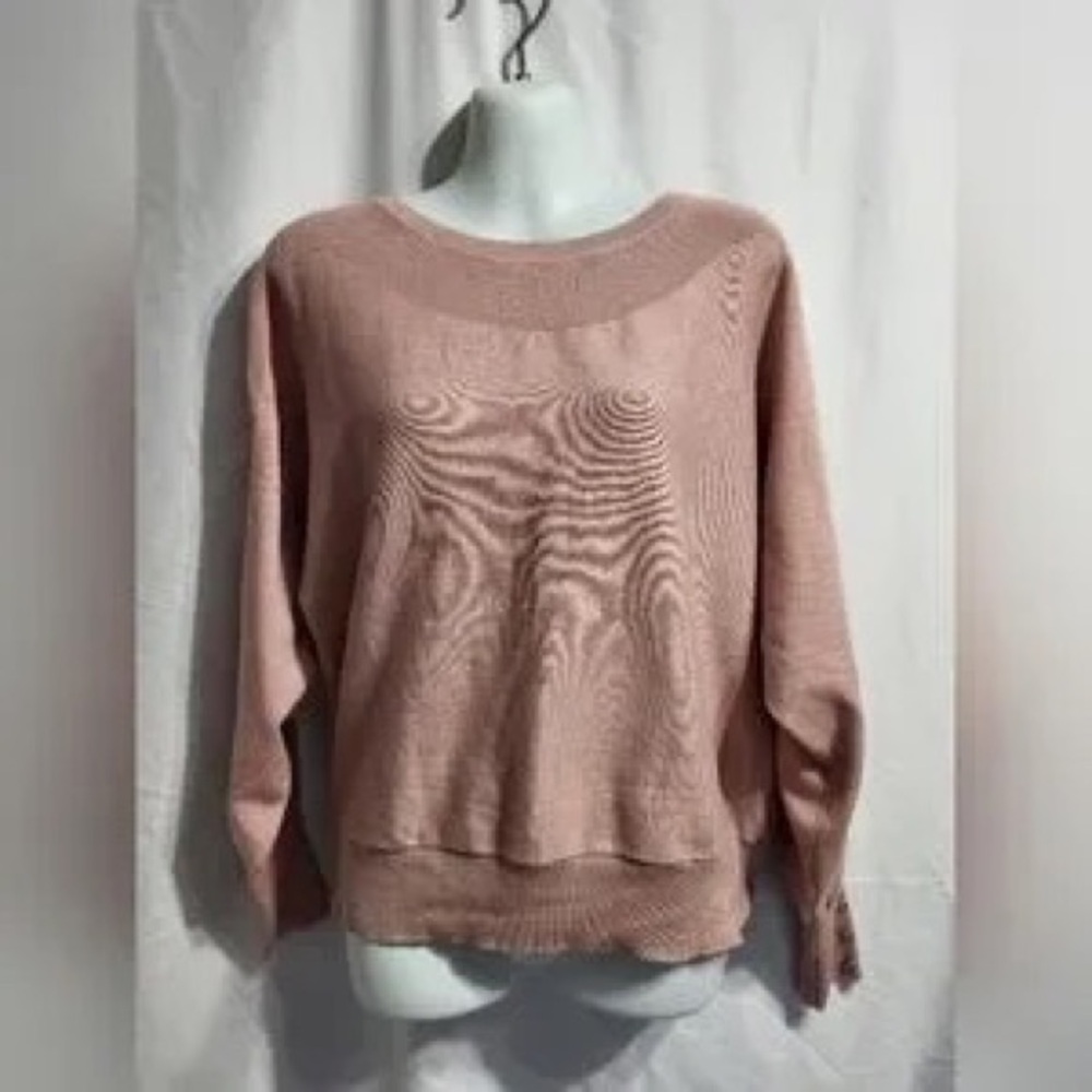 Women's Dusty Pink Knit Sweater - Picture 1 of 6